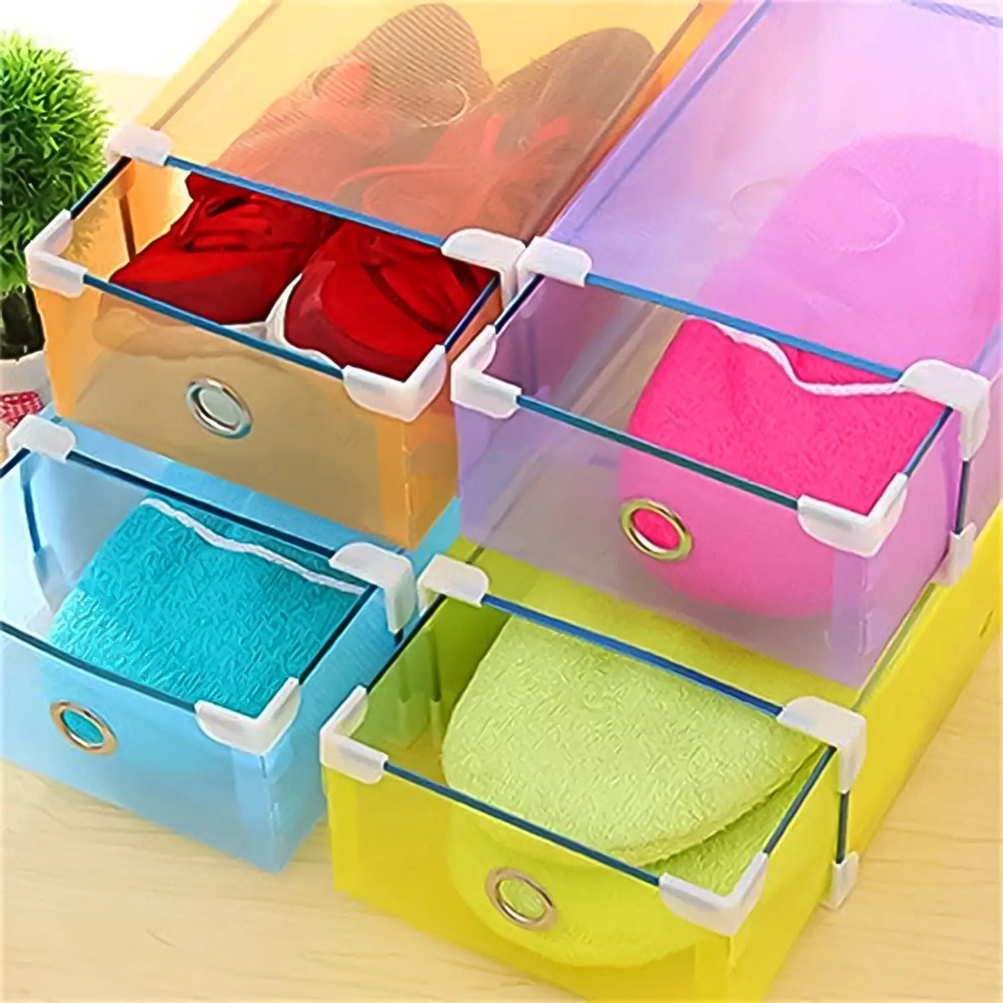 Transparent Drawer Style Shoe Storage Box (1 Pc) - infinityexculsivestore.com