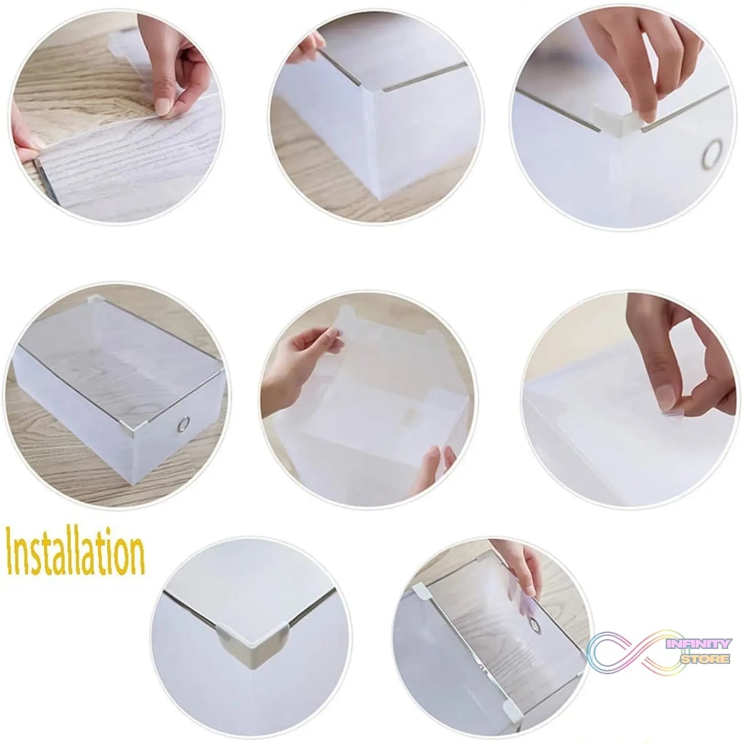 Transparent Drawer Style Shoe Storage Box (1 Pc) - infinityexculsivestore.com