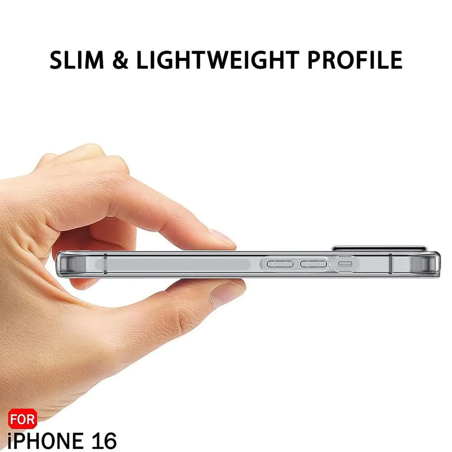 Transparent Hard Case For IPhone 16 Case (1 Pc) - infinityexculsivestore.com