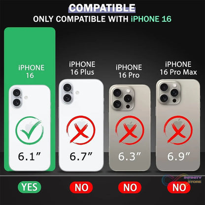 Transparent Hard Case For IPhone 16 Case (1 Pc) - infinityexculsivestore.com