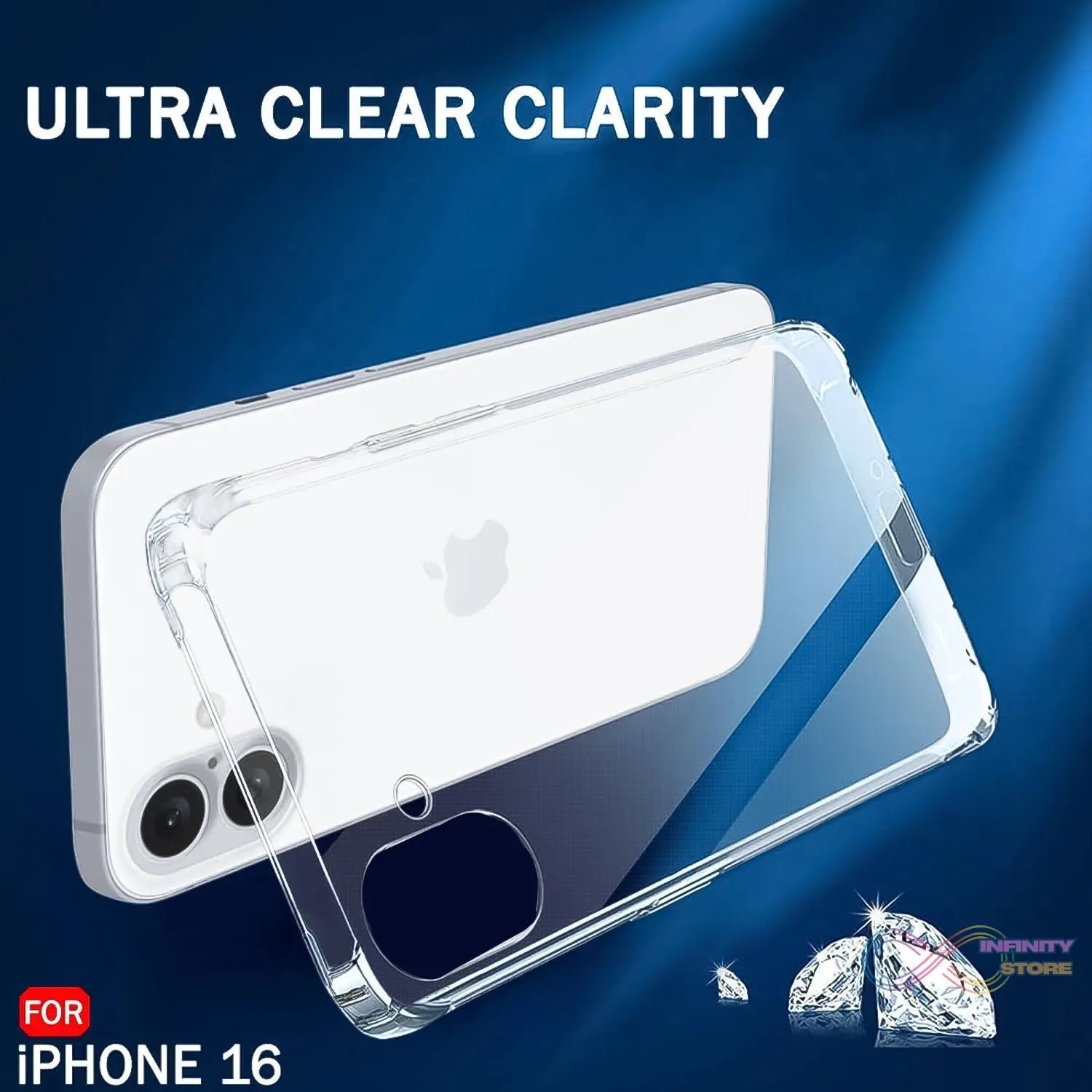 Transparent Hard Case For IPhone 16 Case (1 Pc) - infinityexculsivestore.com