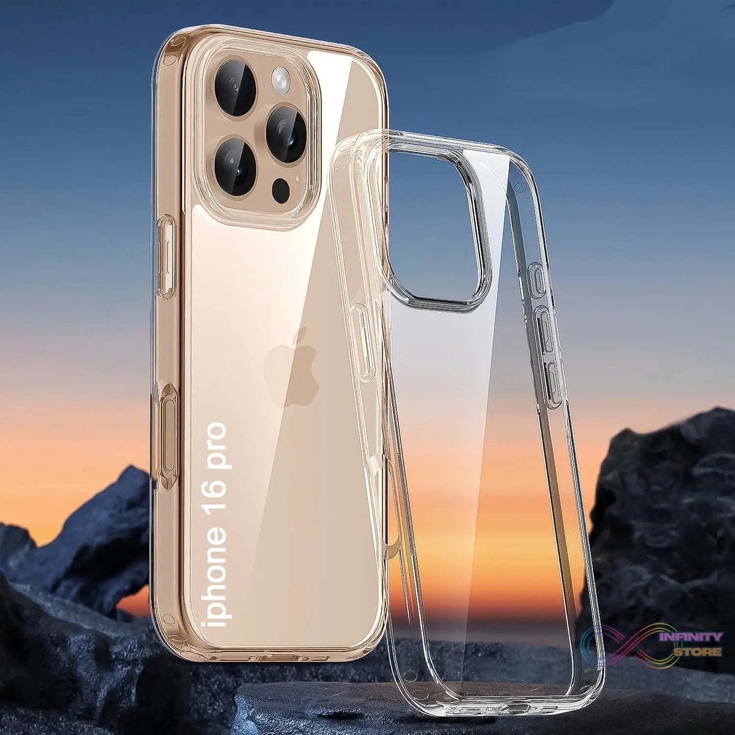 Transparent Hard Case For IPhone 16 Case (1 Pc) - infinityexculsivestore.com