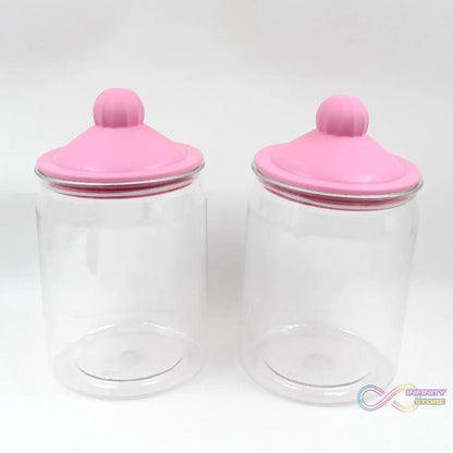 Transparent Kitchen Plastic Container/ Jar Set (2 Pcs Set / 1100 ML Approx) - infinityexculsivestore.com