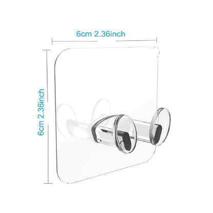 Transparent Multi - Function Wall Storage Hooks - infinityexculsivestore.com