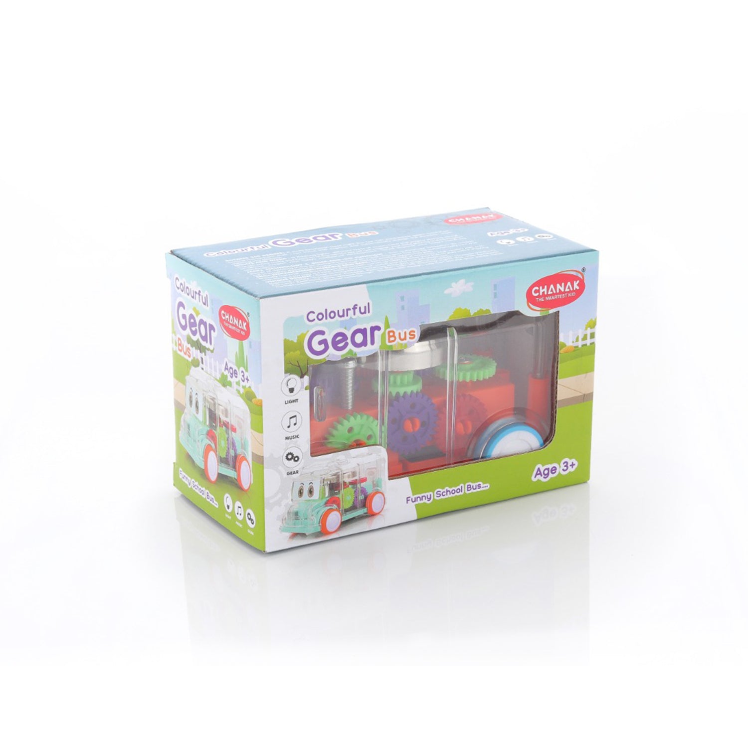 Transparent Musical Mini School Bus Toy for Kids - infinityexculsivestore.com