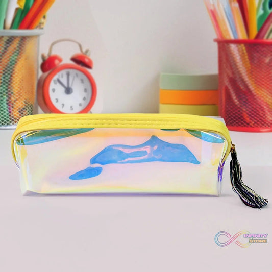 Transparent Pencil Pouch / Case PVC Waterproof Pen Bag (1 Pc) - infinityexculsivestore.com