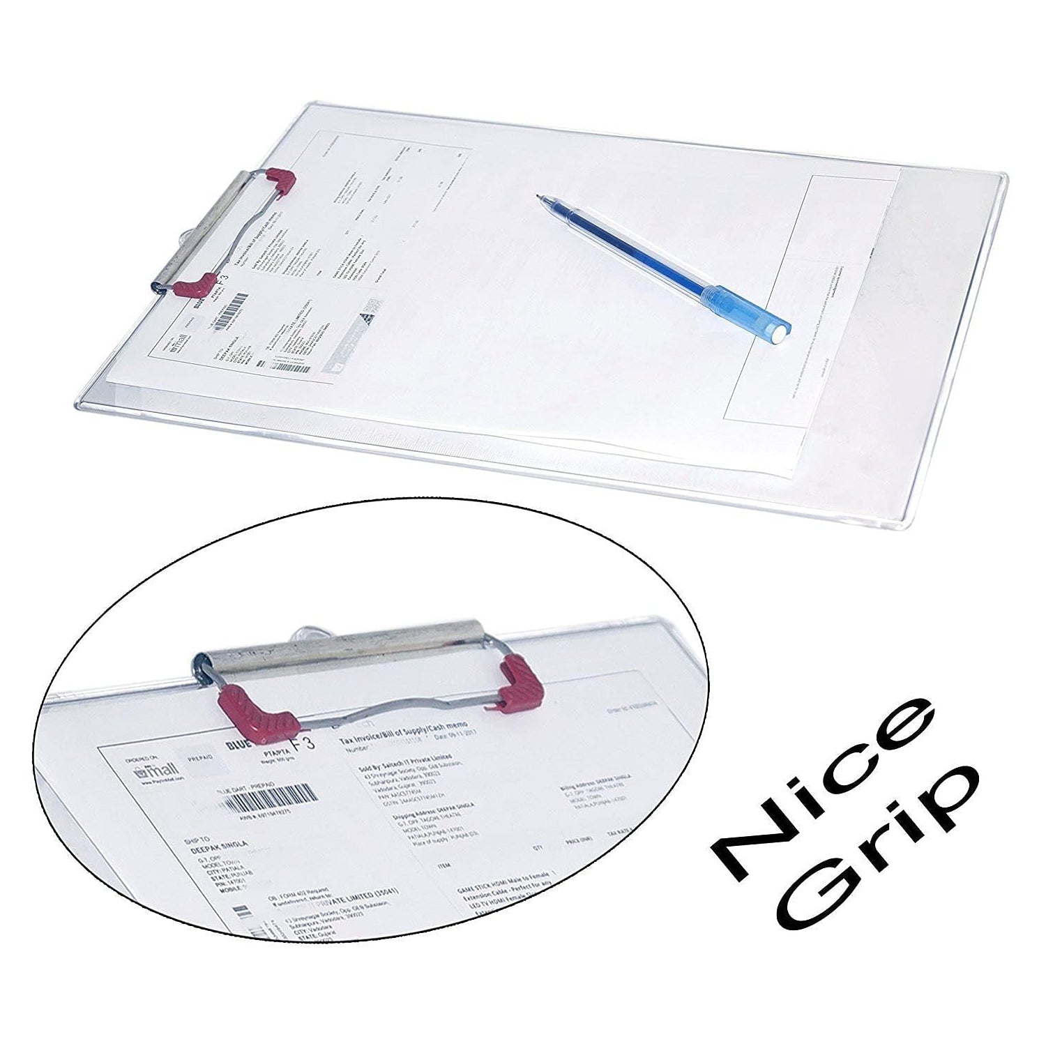 Transparent Premium Exam Pad with Centimeter Measuring Side for Students - infinityexculsivestore.com
