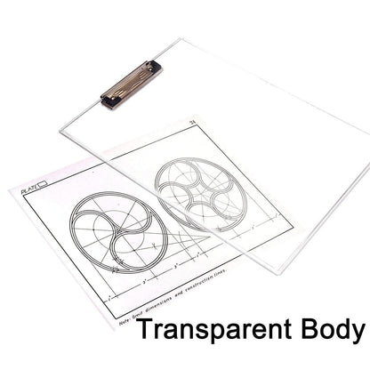 Transparent Premium Exam Pad with Centimeter Measuring Side for Students - infinityexculsivestore.com