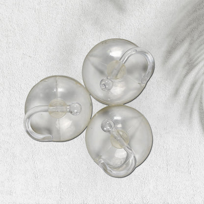 Transparent Rubber Vacuum Hangers for Bathroom, Kitchen, and Wall - infinityexculsivestore.com