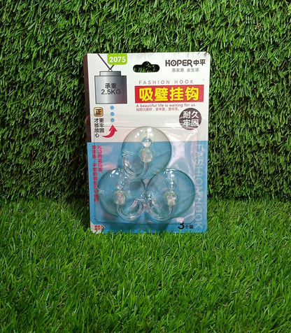 Transparent Rubber Vacuum Hangers for Bathroom, Kitchen, and Wall - infinityexculsivestore.com