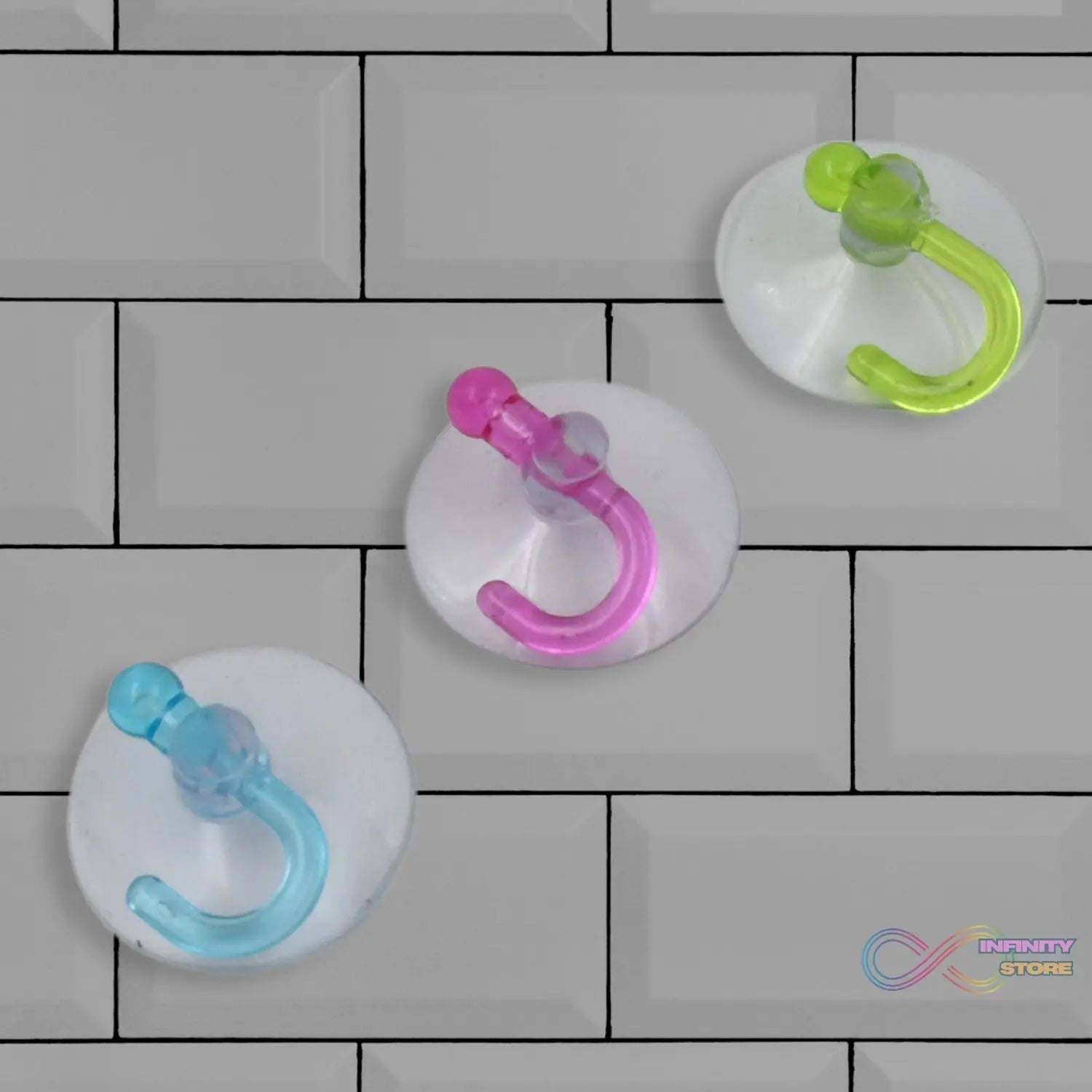 Transparent Rubber Vacuum Sucker Hooks Hanger Strong Suction Cup (12 Pc) - infinityexculsivestore.com
