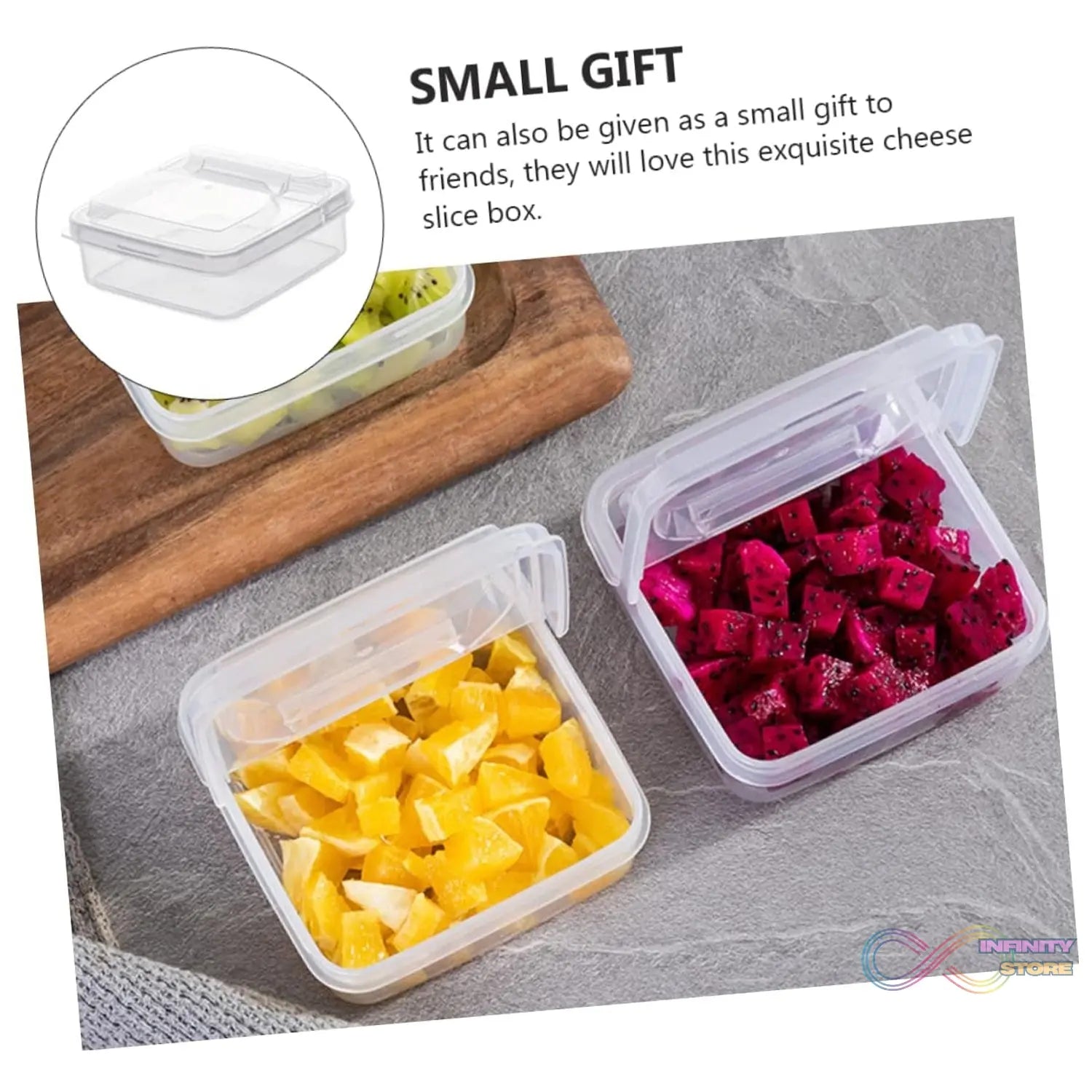 Transparent Storage Box Food Storage (1 Pc / 10×10 CM) - infinityexculsivestore.com