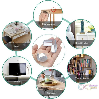 Transparent Table Corner Protector (4 Pcs Set) - infinityexculsivestore.com