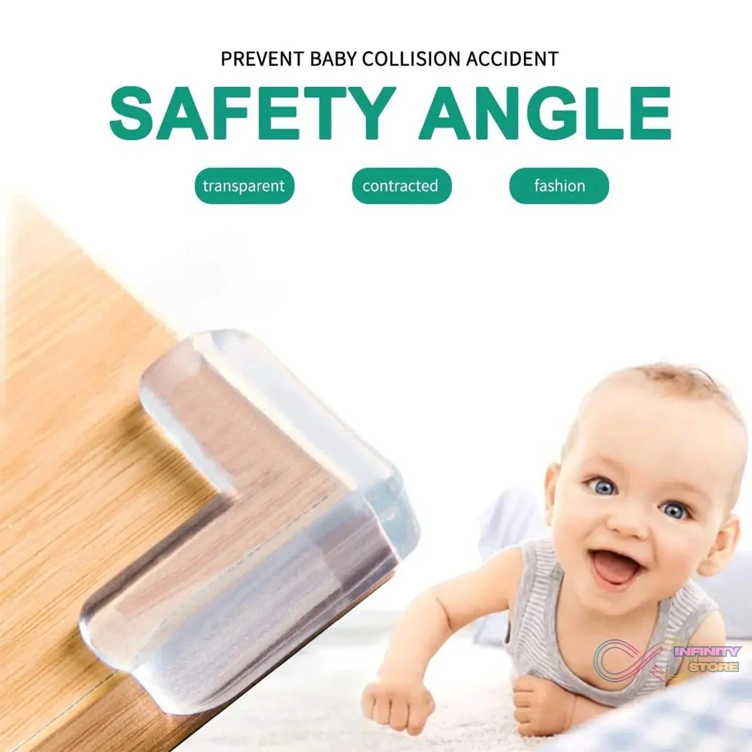 Transparent Table Corner Protector (4 Pcs Set) - infinityexculsivestore.com