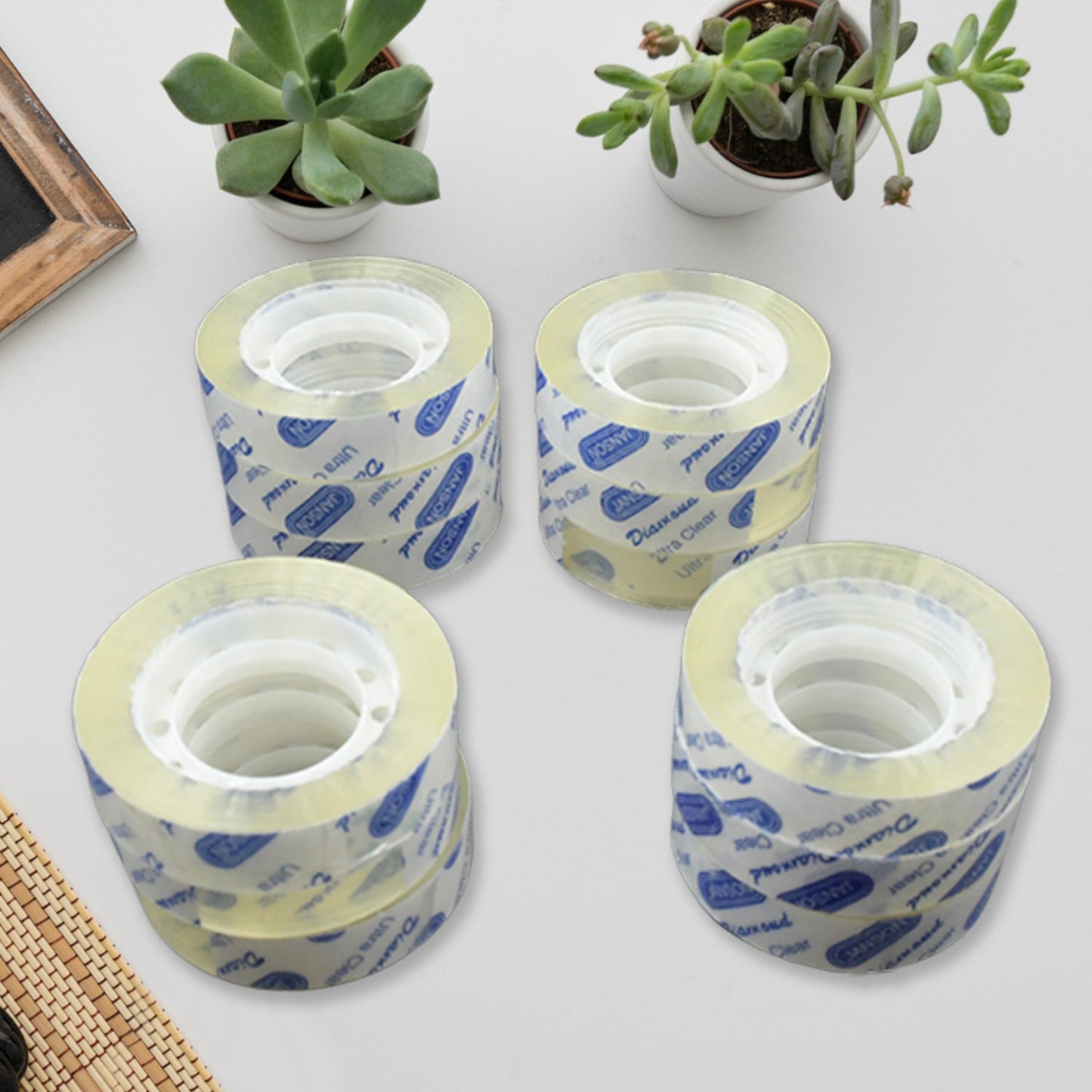 Transparent Tape Refills, Clear Tape, Cello Tape, All - Purpose Transparent Glossy Tape for Office, Home, School - 1.2cm X 30 Meter Per Roll (12 Pc Set) - infinityexculsivestore.com