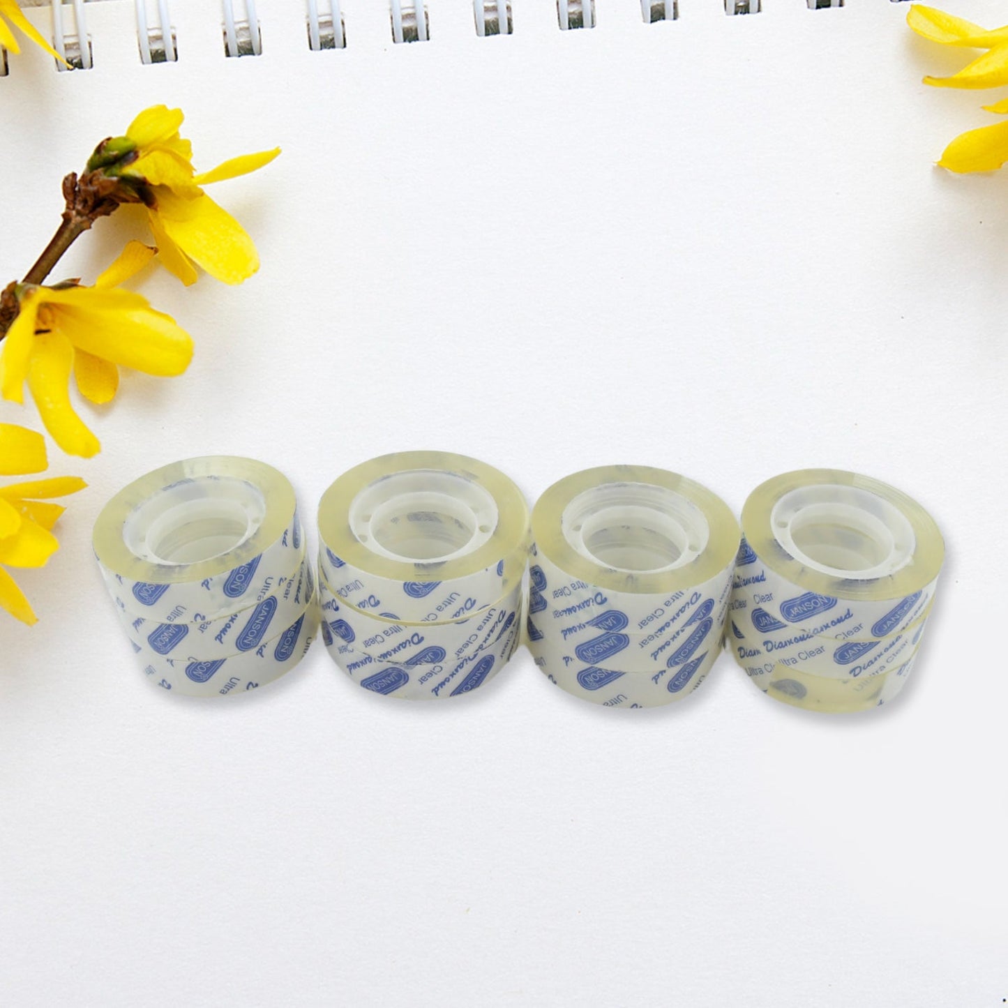Transparent Tape Refills, Clear Tape, Cello Tape, All - Purpose Transparent Glossy Tape for Office, Home, School - 1.2cm X 30 Meter Per Roll (12 Pc Set) - infinityexculsivestore.com