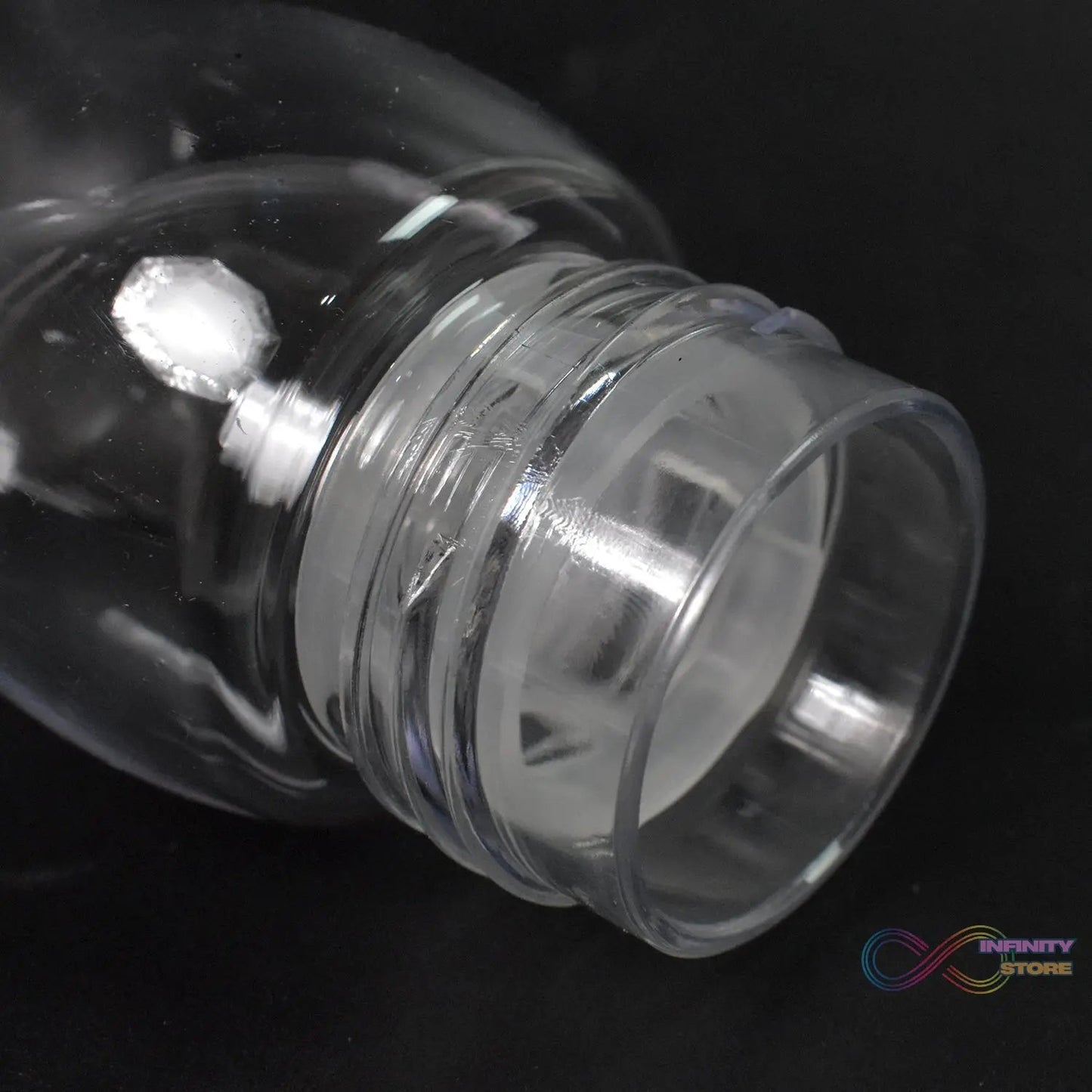 Transparent Travel Portable Water Bottle with Carry Straps (280 ML / 1 Pc) - infinityexculsivestore.com