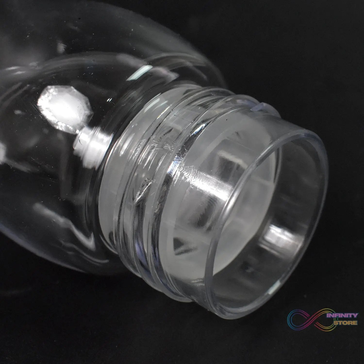 Transparent Travel Portable Water Bottle with Carry Straps (280 ML / 1 Pc) - infinityexculsivestore.com