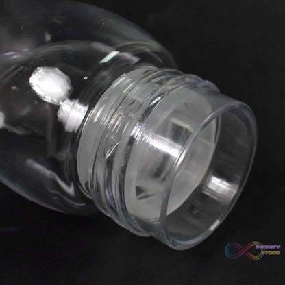 Transparent Travel Portable Water Bottle with Carry Straps (280 ML / 1 Pc) - infinityexculsivestore.com