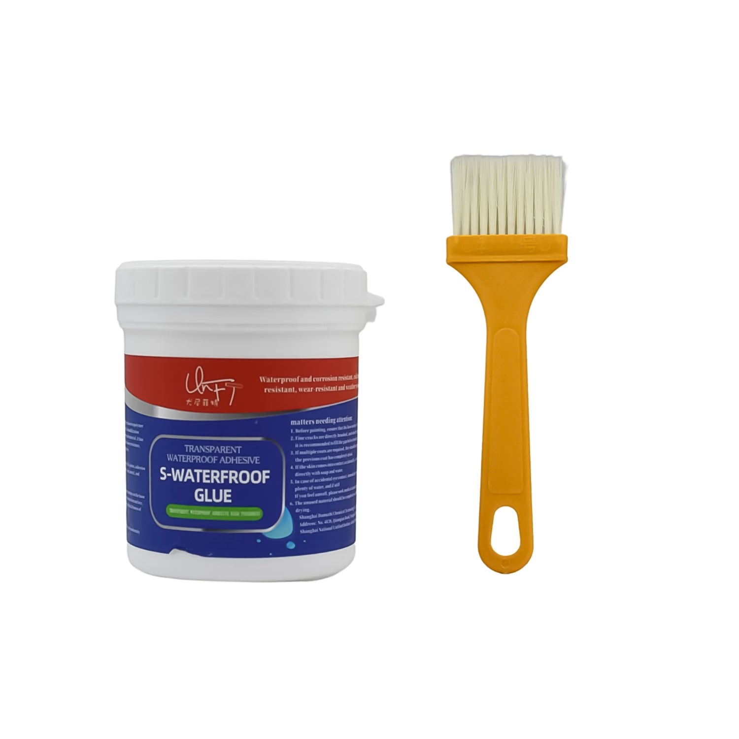 Transparent Waterproof Glue 250g with Brush, Leakage Protection Outdoor Bathroom Wall Tile Window Roof, Anti - Leakage Agent, sealant glue, Roof Sealant Waterproof Gel - infinityexculsivestore.com