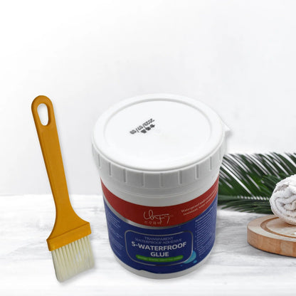 Transparent Waterproof Glue 250g with Brush, Leakage Protection Outdoor Bathroom Wall Tile Window Roof, Anti - Leakage Agent, sealant glue, Roof Sealant Waterproof Gel - infinityexculsivestore.com