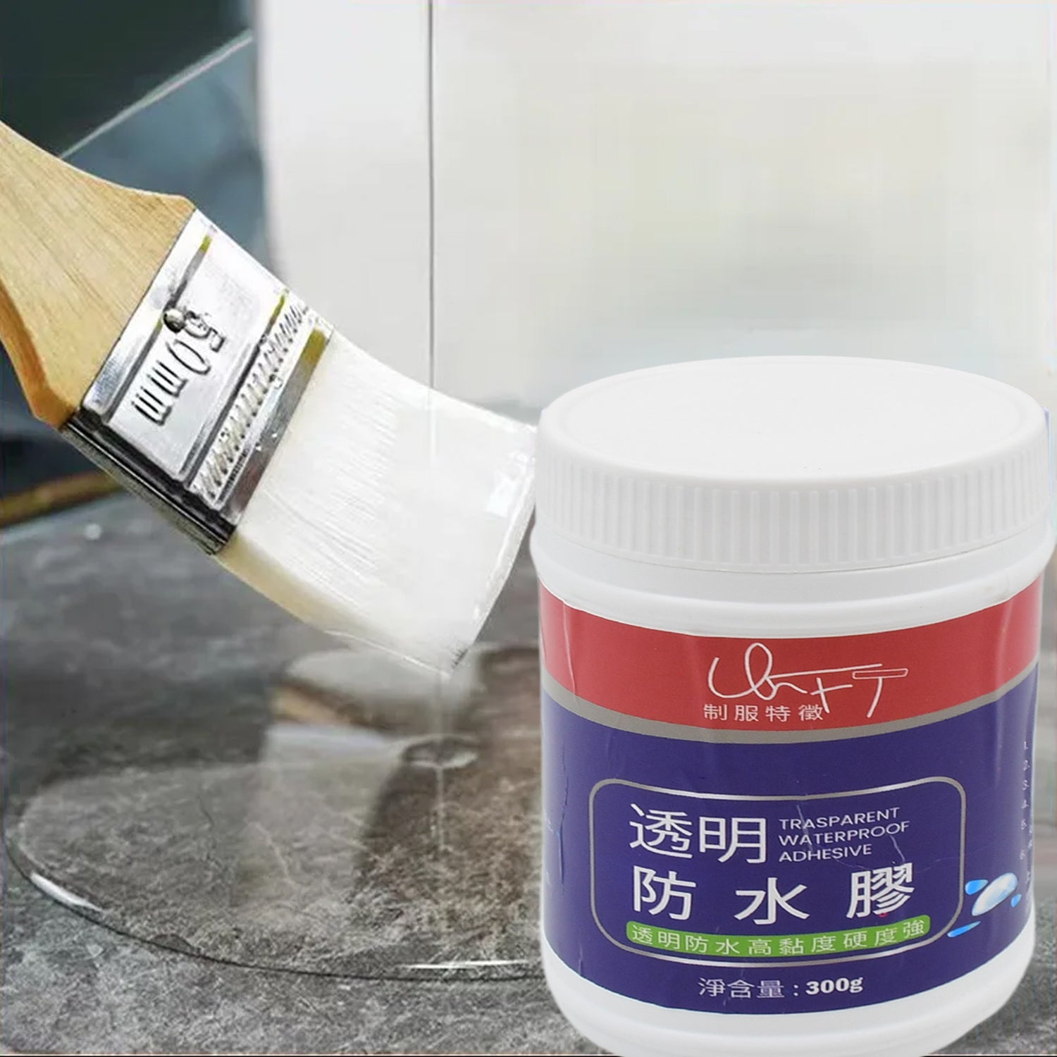 Transparent Waterproof Glue 300g Without Brush (1 pc) - infinityexculsivestore.com
