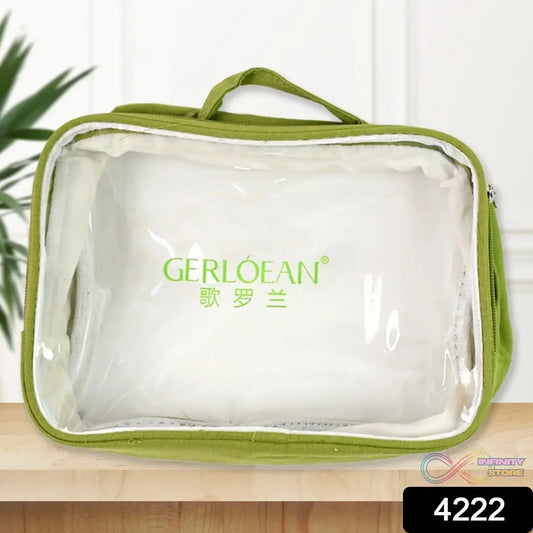 Transparent Zipper Closing Pouch (1 Pc / Big) - infinityexculsivestore.com