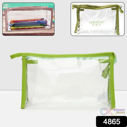 Transparent Zipper Closing Pouch (1 Pc) - infinityexculsivestore.com