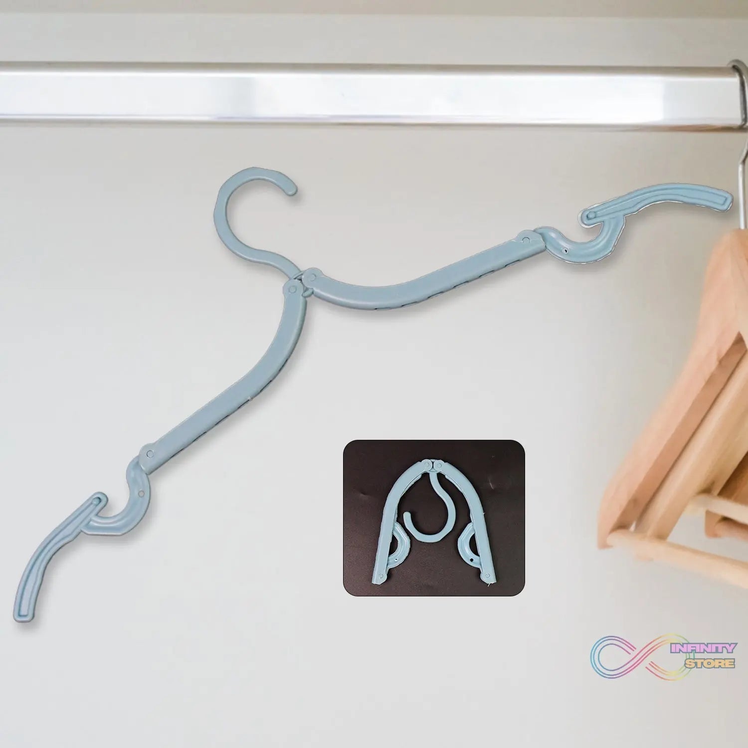 Travel Hangers, Portable Folding Clothes Hangers (1 Pc / Big) - infinityexculsivestore.com