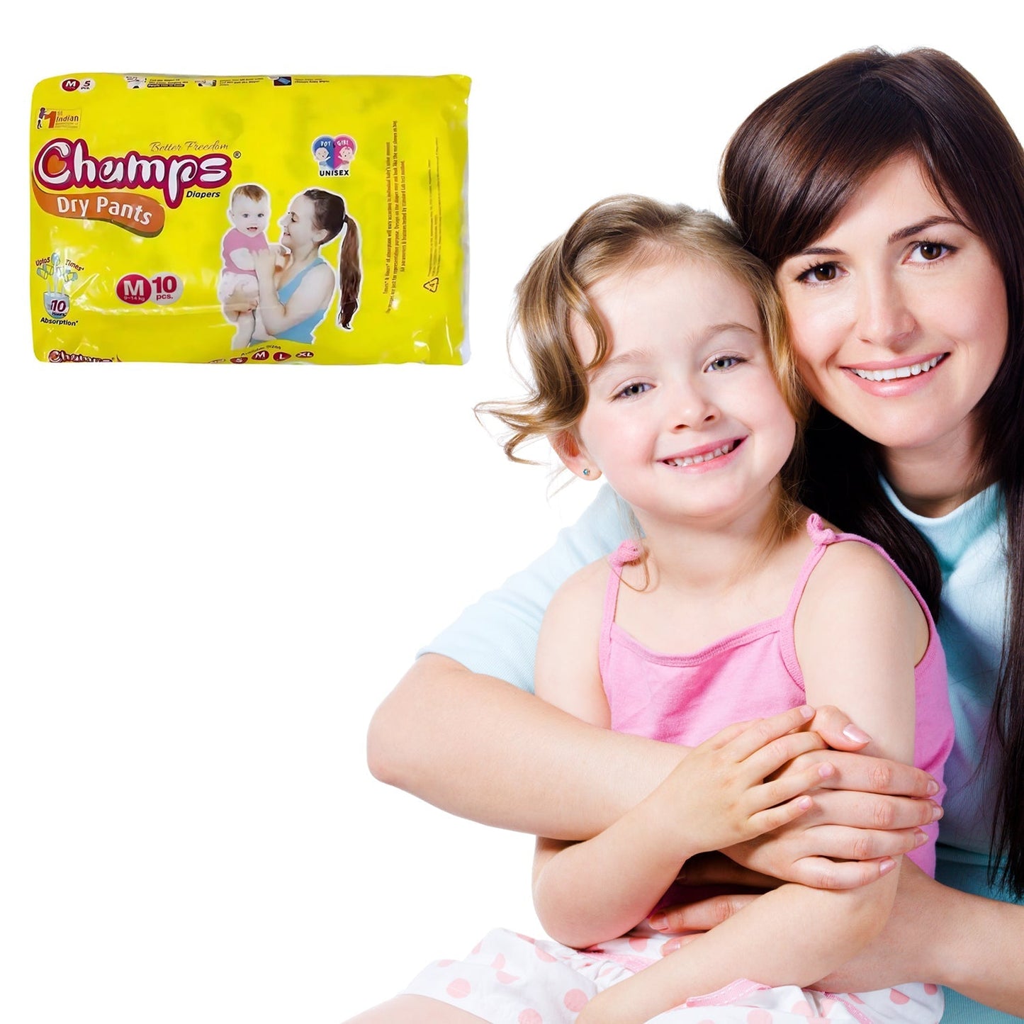 Travel Must - Have: Champs Medium Diaper Pants (10 Pcs) - Leakproof - infinityexculsivestore.com