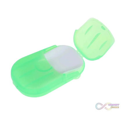 Travel Paper Soap Sheet with Mini Box (20 Sheets in a Pack Approx / Mix Color) - infinityexculsivestore.com