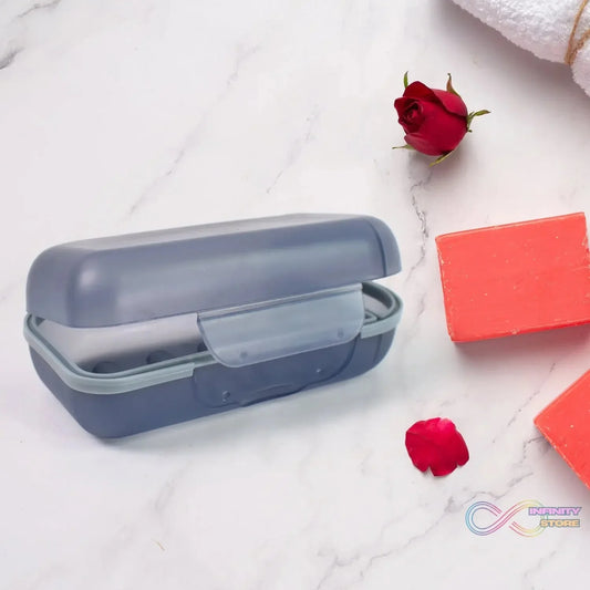 Travel Soap Container, Soap Travel Case with Lid (1 Pc) - infinityexculsivestore.com