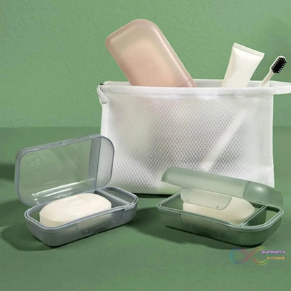 Travel Soap Container, Soap Travel Case with Lid (1 Pc) - infinityexculsivestore.com