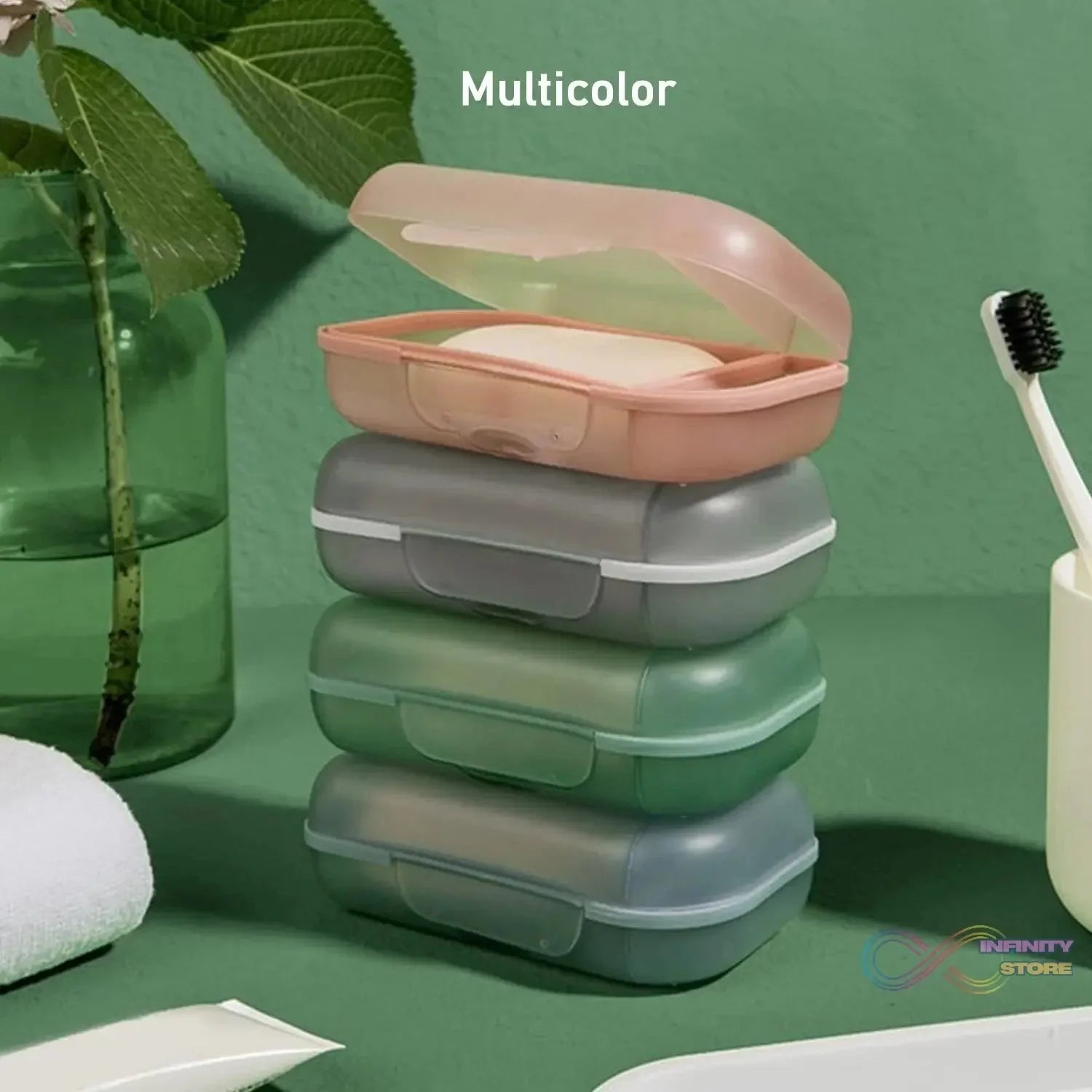 Travel Soap Container, Soap Travel Case with Lid (1 Pc) - infinityexculsivestore.com