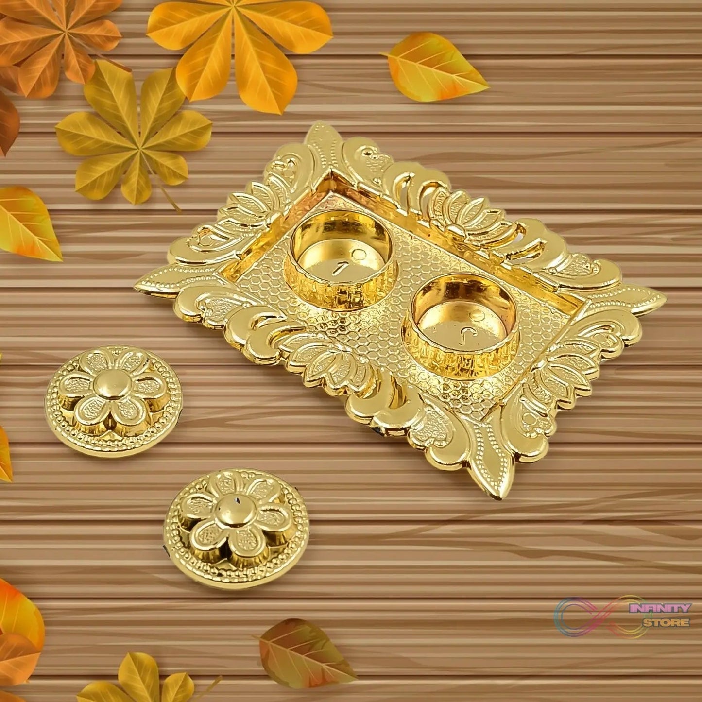 Tray Shape Rakasha Bandhan Special Puja Thali (1 Pc) - infinityexculsivestore.com
