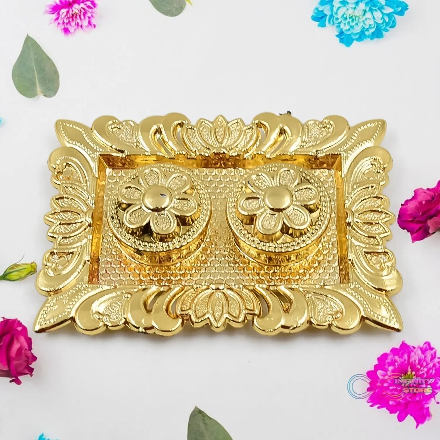 Tray Shape Rakasha Bandhan Special Puja Thali (1 Pc) - infinityexculsivestore.com
