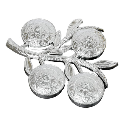 Tree Shape 4 Compartment Mukhwas Dani Serving Tray For Home & Kitchen Use - infinityexculsivestore.com