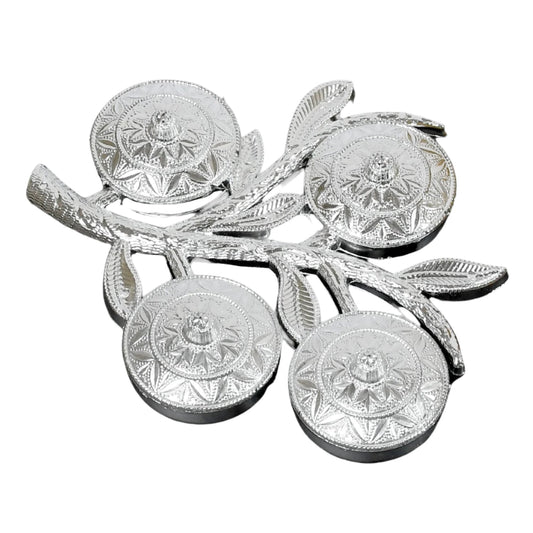 Tree Shape 4 Compartment Mukhwas Dani Serving Tray For Home & Kitchen Use - infinityexculsivestore.com