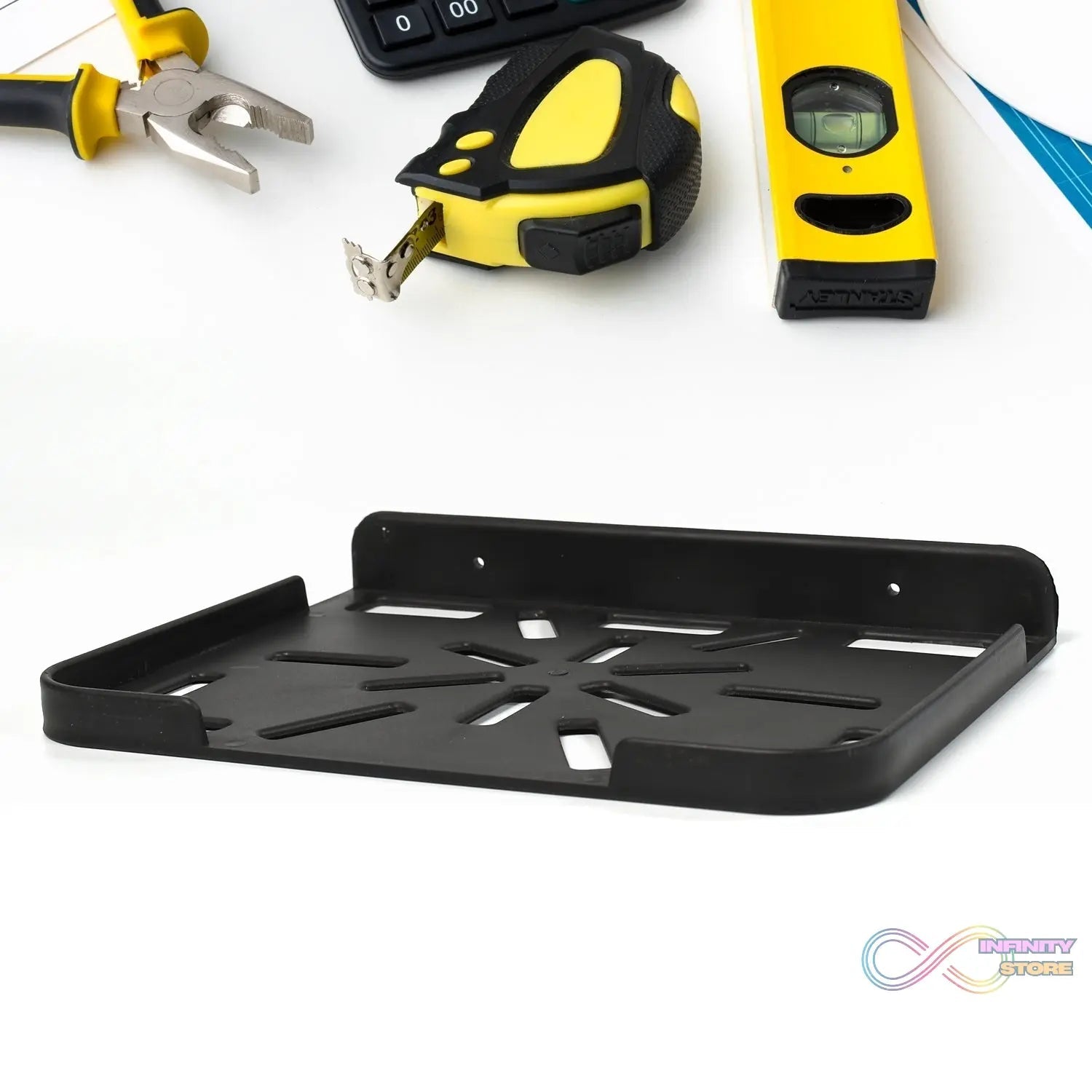 Tv Setup Box Plastic Wall Mount Holder Hard Plastic Premium Quality Holder For Setup box , Dvd player & Other Device Using Stand - infinityexculsivestore.com