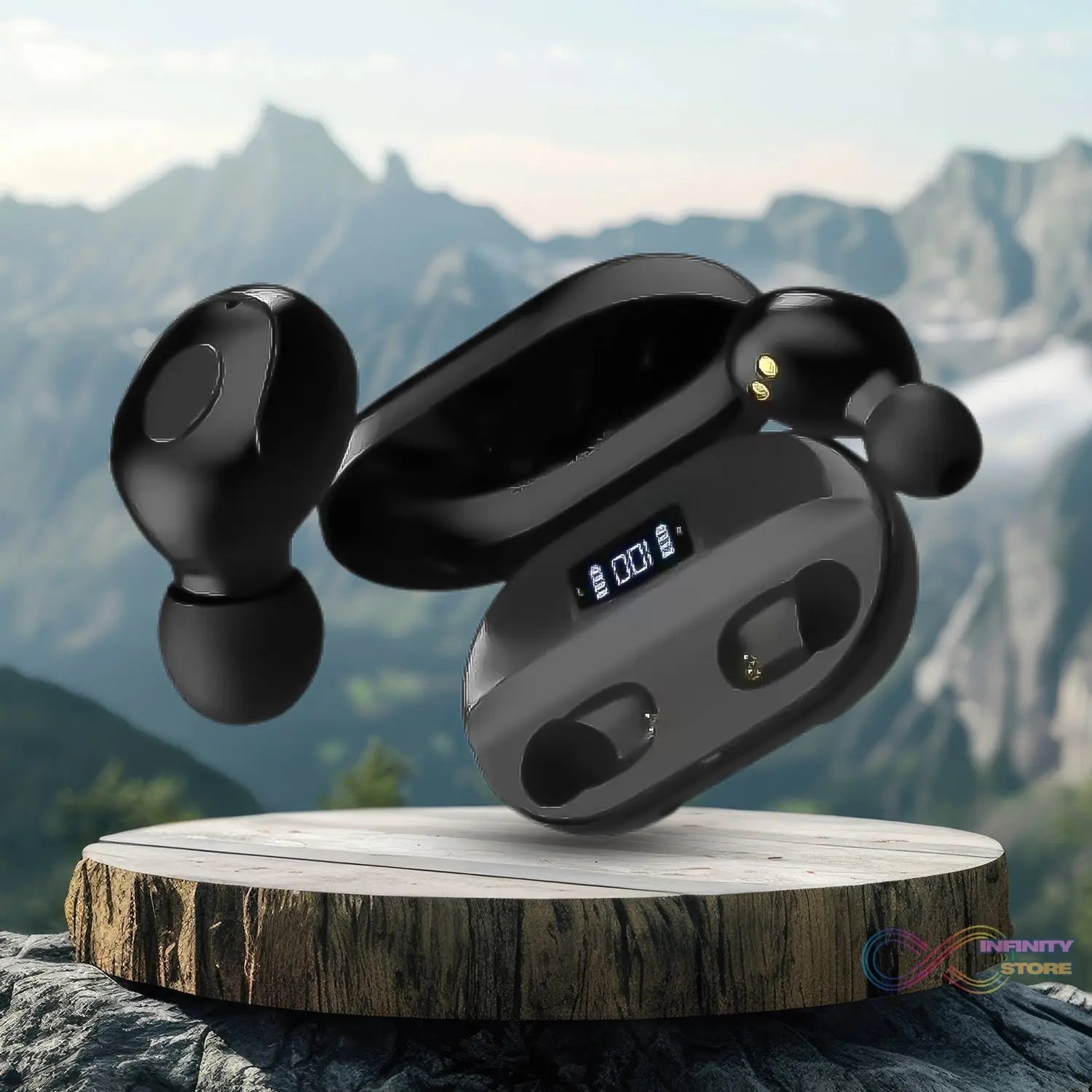 Tws Dual Pairing Earbuds with Mic Advanced ENC, Long Playtime Headset - infinityexculsivestore.com