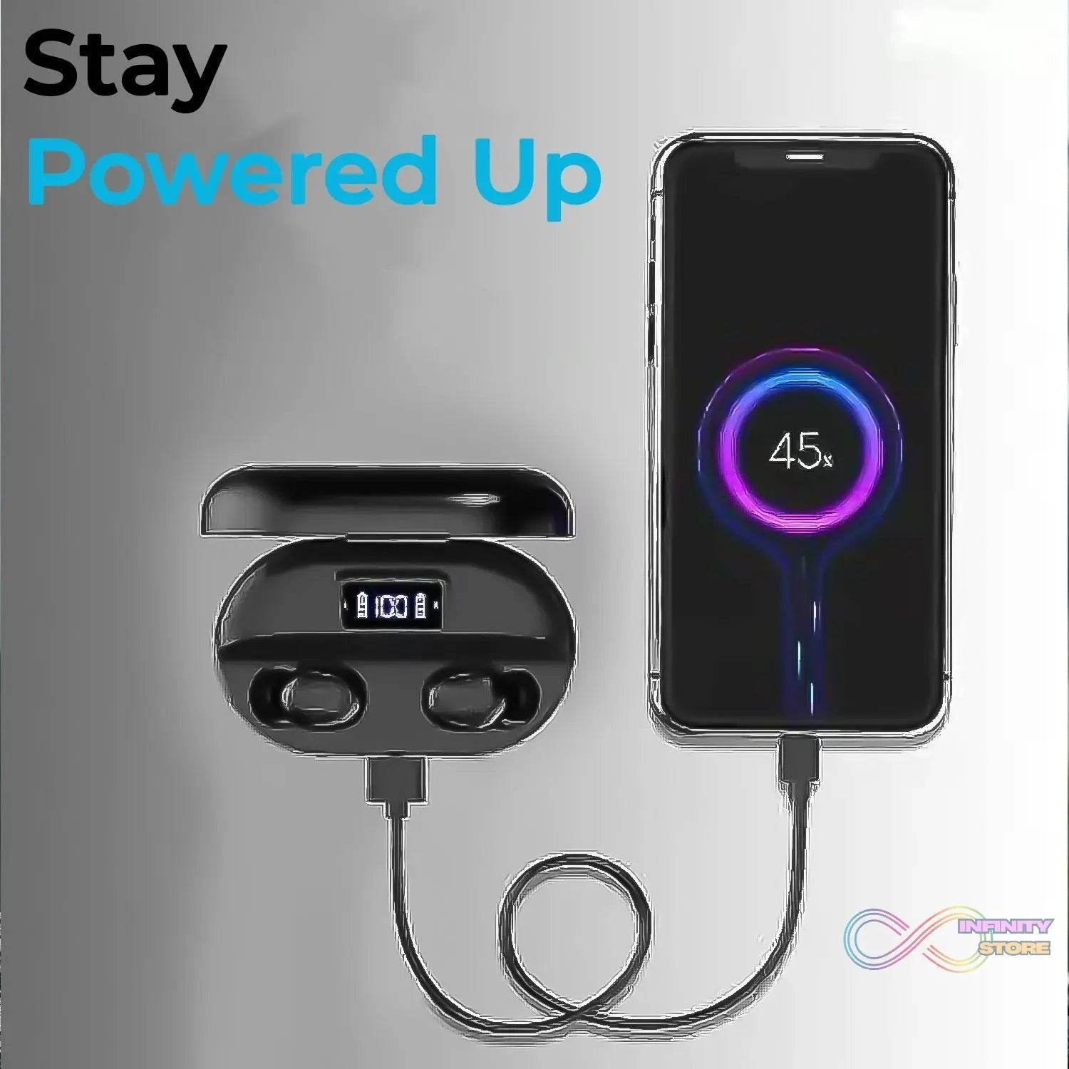 Tws Dual Pairing Earbuds with Mic Advanced ENC, Long Playtime Headset - infinityexculsivestore.com