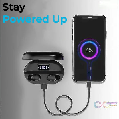 Tws Dual Pairing Earbuds with Mic Advanced ENC, Long Playtime Headset - infinityexculsivestore.com
