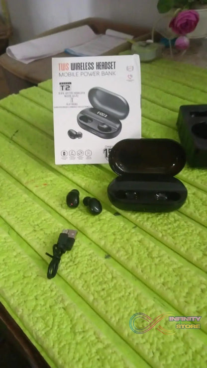 Tws Dual Pairing Earbuds with Mic Advanced ENC, Long Playtime Headset - infinityexculsivestore.com
