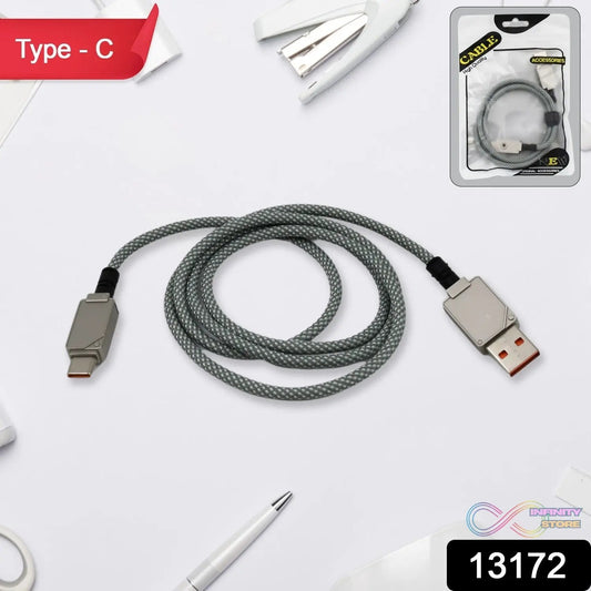 Type C data cable Fast Charging Cable (1 Mtr. / 1 Pc) - infinityexculsivestore.com