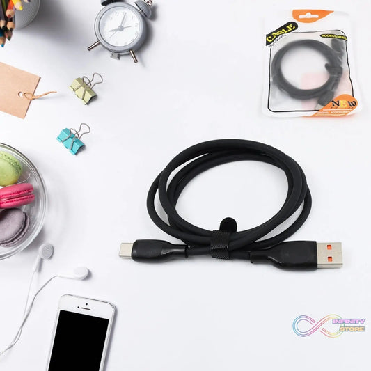 Type C data cable Fast Charging Cable (1 Mtr. Approx / 1 Pc) - infinityexculsivestore.com
