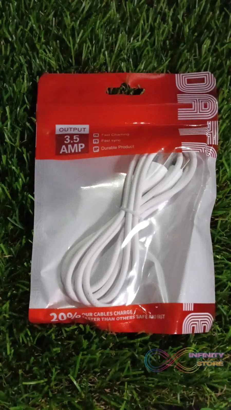 Type C data cable with 3.5 Amp Fast Charging Cable (900 MM / 1 Pc) - infinityexculsivestore.com