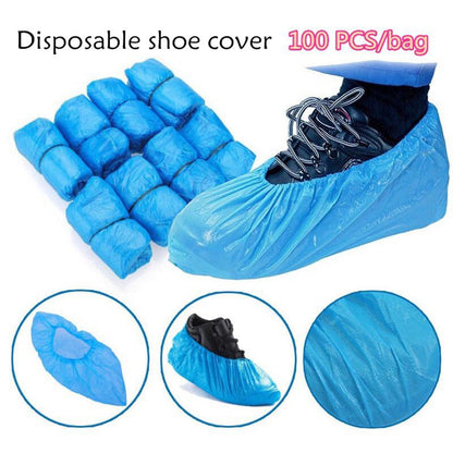 Type Plastic Elastic Top Disposable Shoe Cover for Rainy Season (50 Pairs) - infinityexculsivestore.com