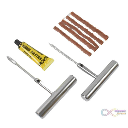 Tyre Repair Puncture Kit with 5 Rubber Strips (8 Pcs Set) - infinityexculsivestore.com