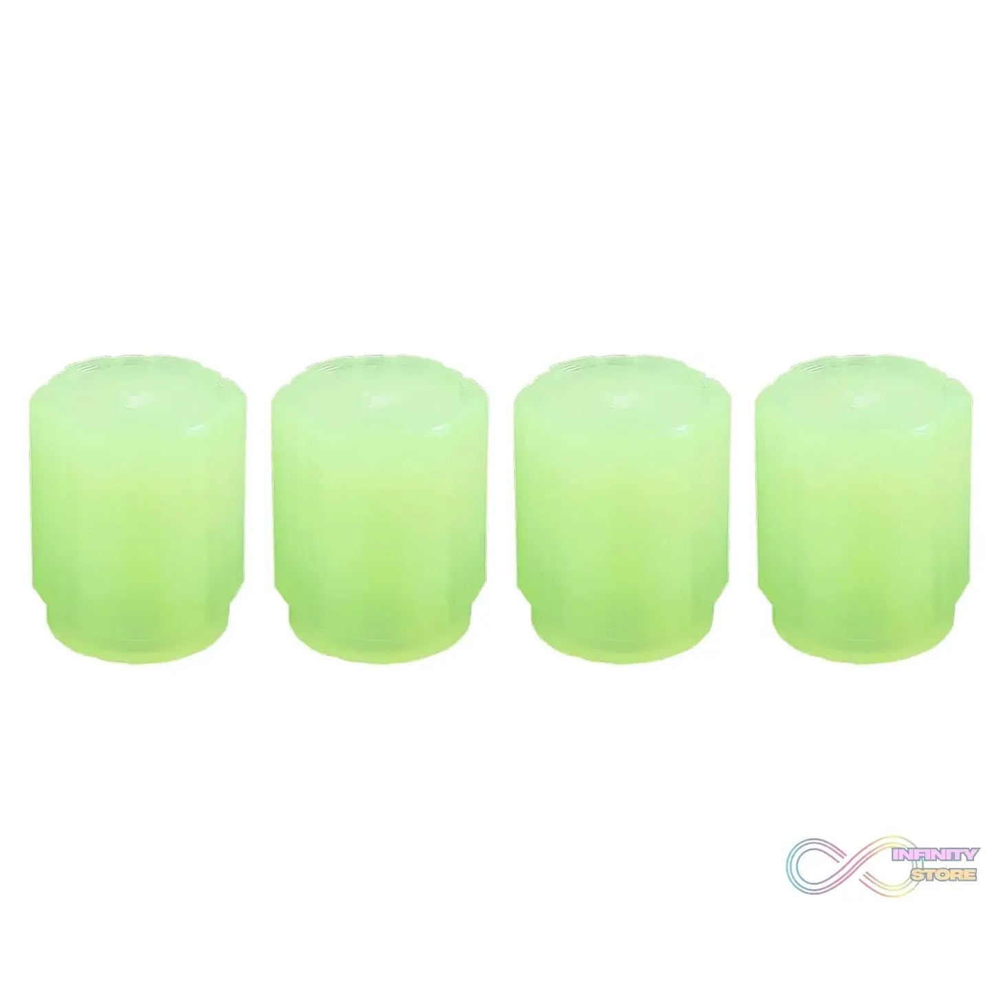 Tyre Valve Caps Luminous Glow Car Tire Valve Cap Covers vaal cap (4 Pcs Set) - infinityexculsivestore.com