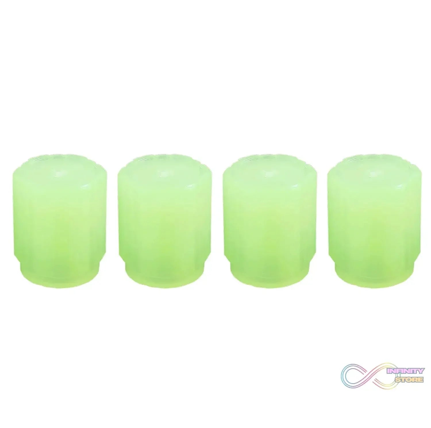 Tyre Valve Caps Luminous Glow Car Tire Valve Cap Covers vaal cap (4 Pcs Set) - infinityexculsivestore.com